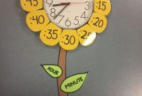 Creative paper craft for classroom with manual clock to decorate your wall