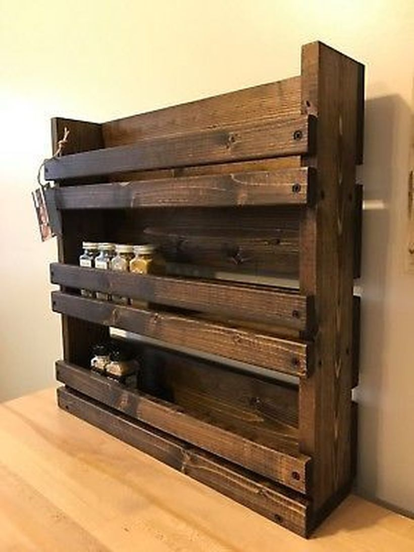 Wooden rack ideas to be applied into any home styles for a warmer room impression 06