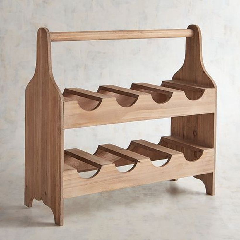 Wooden rack ideas to be applied into any home styles for a warmer room impression 07