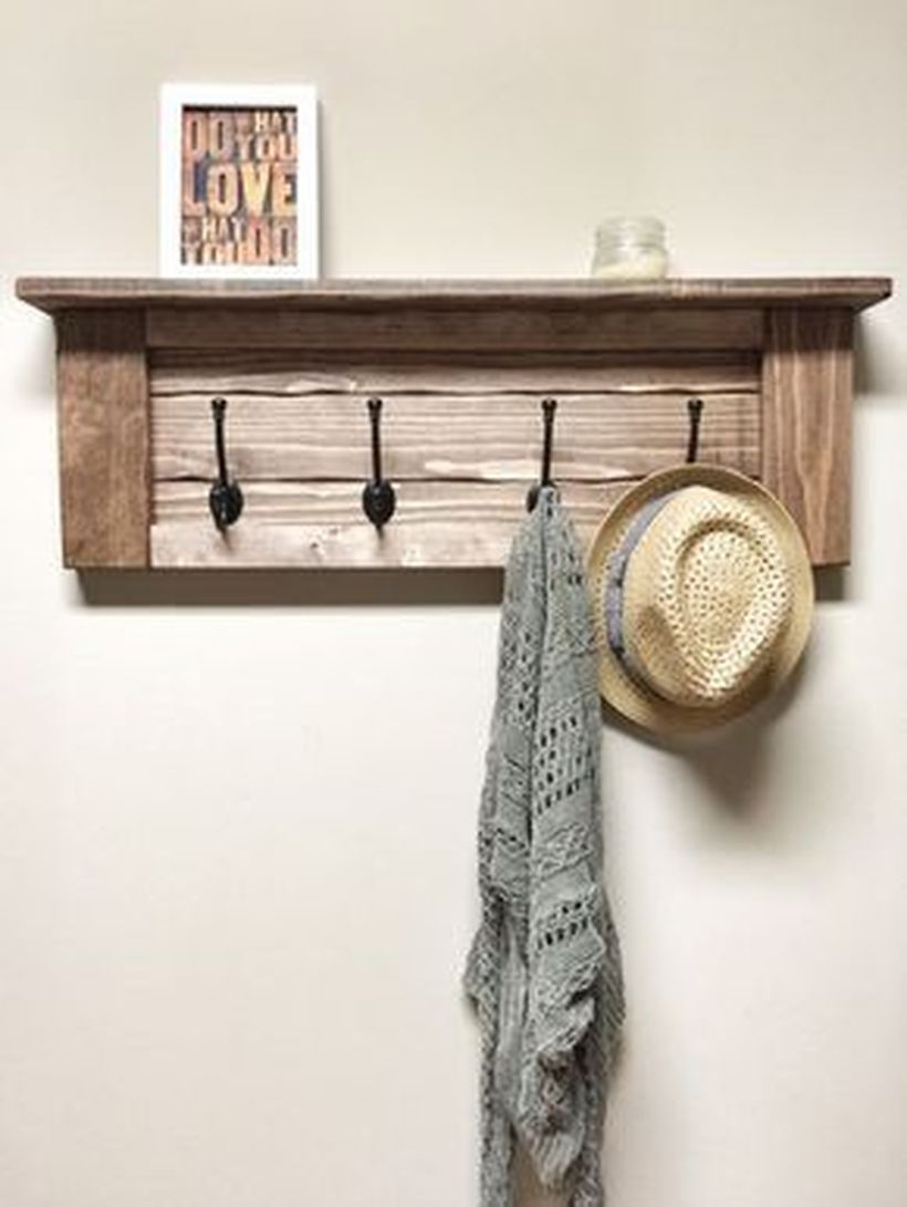 Wooden rack ideas to be applied into any home styles for a warmer room impression 16