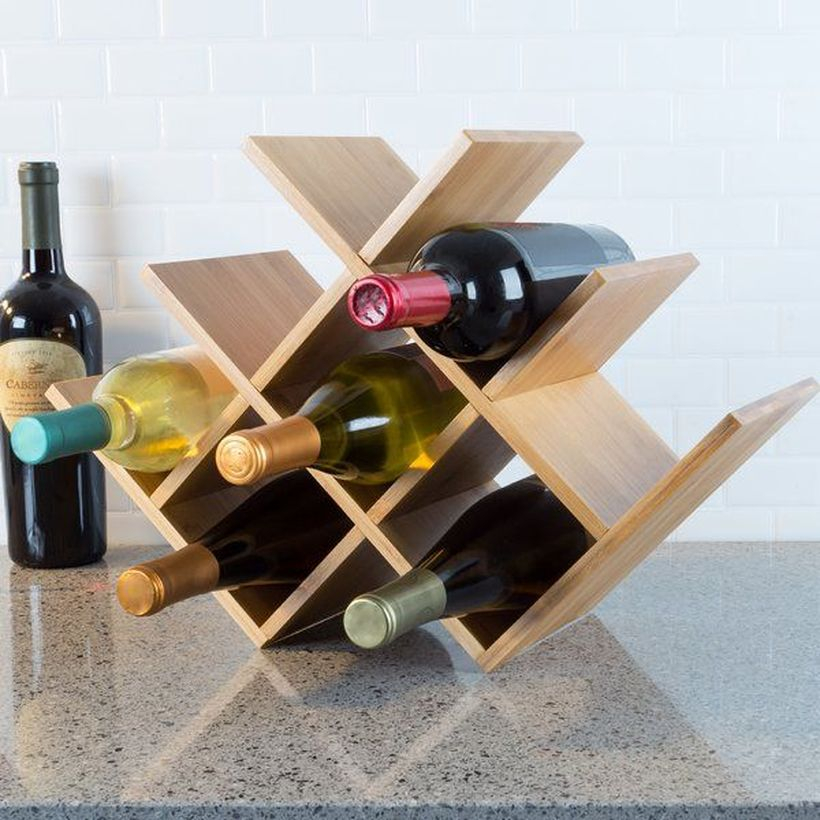 Wooden rack ideas to be applied into any home styles for a warmer room impression 19