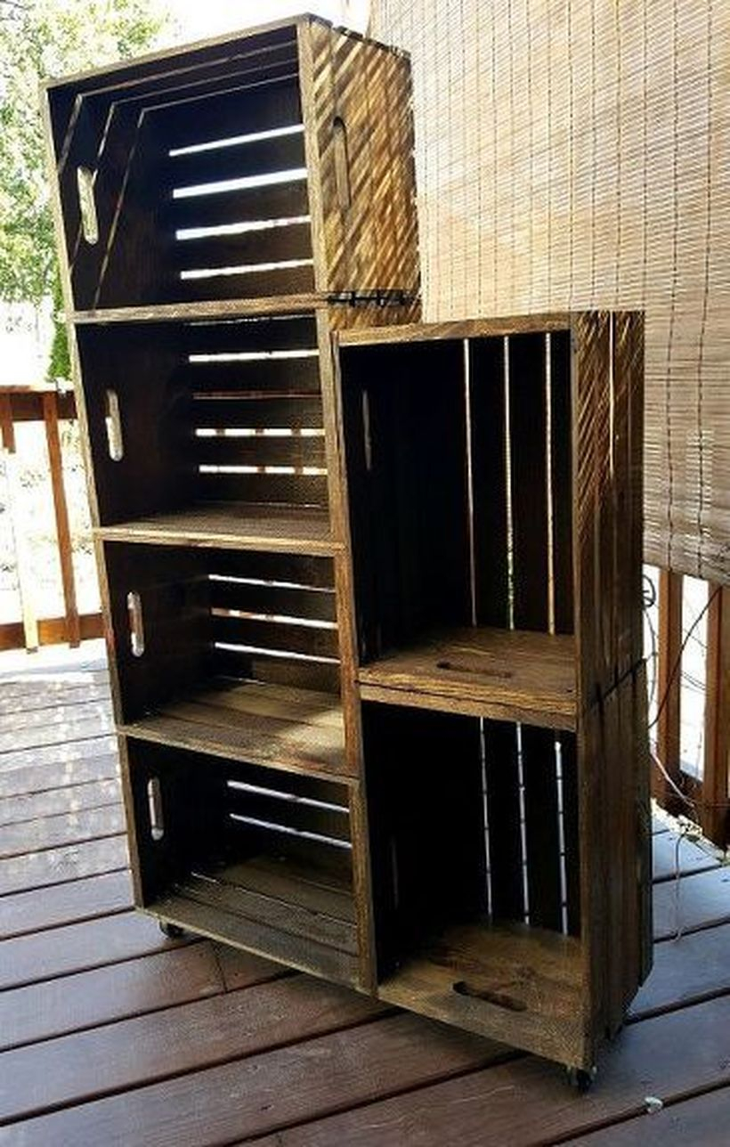 Wooden rack ideas to be applied into any home styles for a warmer room impression 25