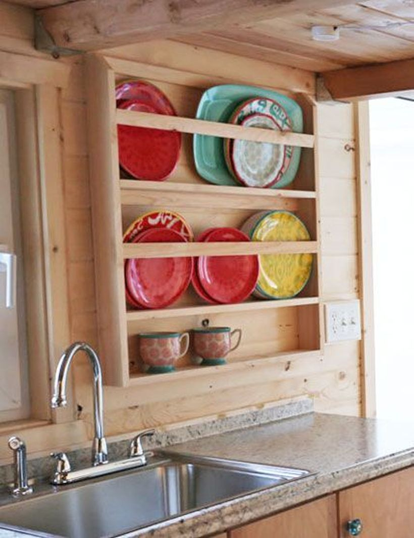Wooden rack ideas to be applied into any home styles for a warmer room impression 27