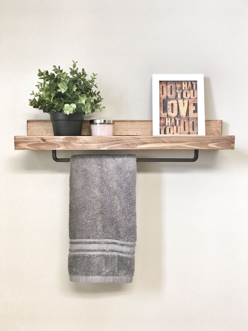 Wooden rack ideas to be applied into any home styles for a warmer room impression 36