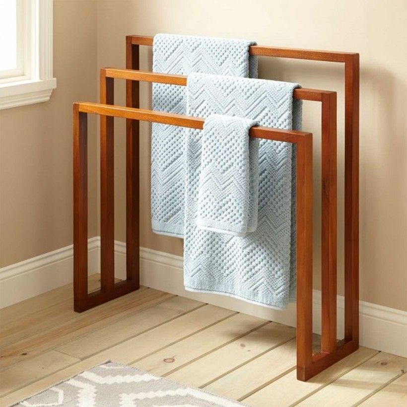 Wooden rack ideas to be applied into any home styles for a warmer room impression 41