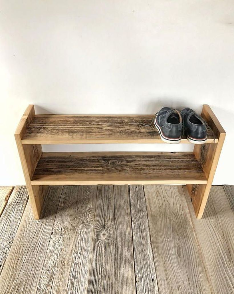 Wooden rack ideas to be applied into any home styles for a warmer room impression 43