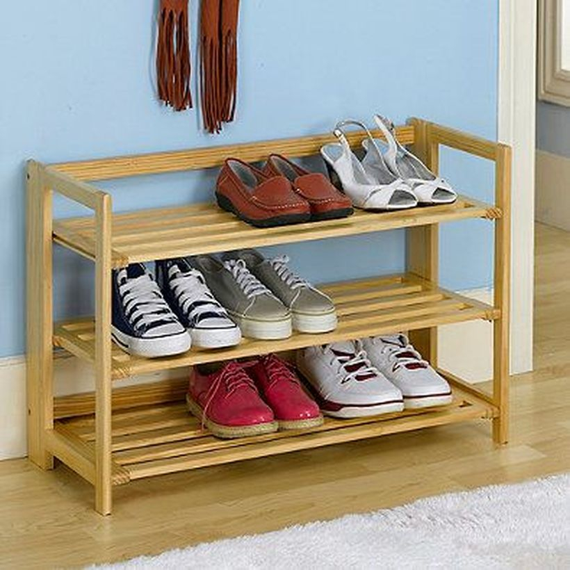 Wooden rack ideas to be applied into any home styles for a warmer room impression 49
