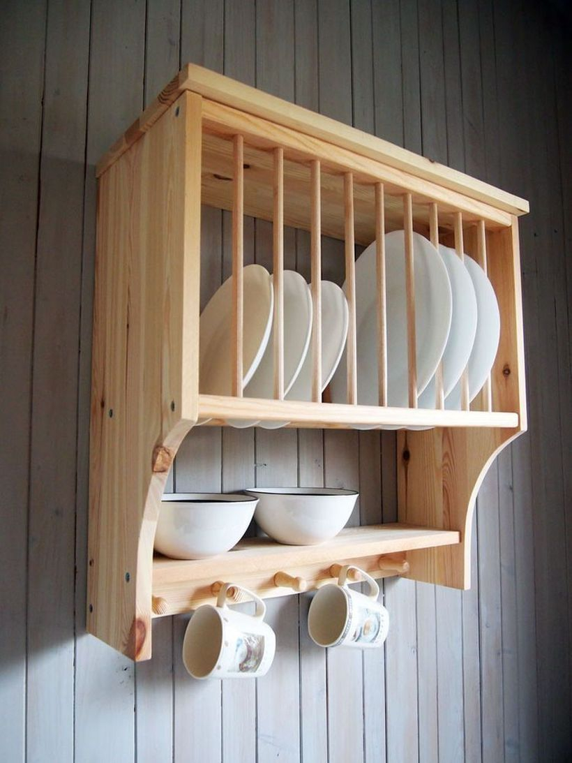 Wooden rack ideas to be applied into any home styles for a warmer room impression 51