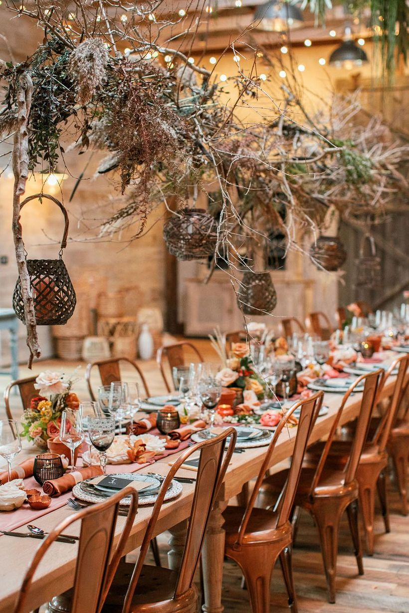 A magnificent indoor venue for fall wedding with terrain gardens at devon yard ts horticultural setting and lush greenery all of which can be used for a variety of wedding styles.