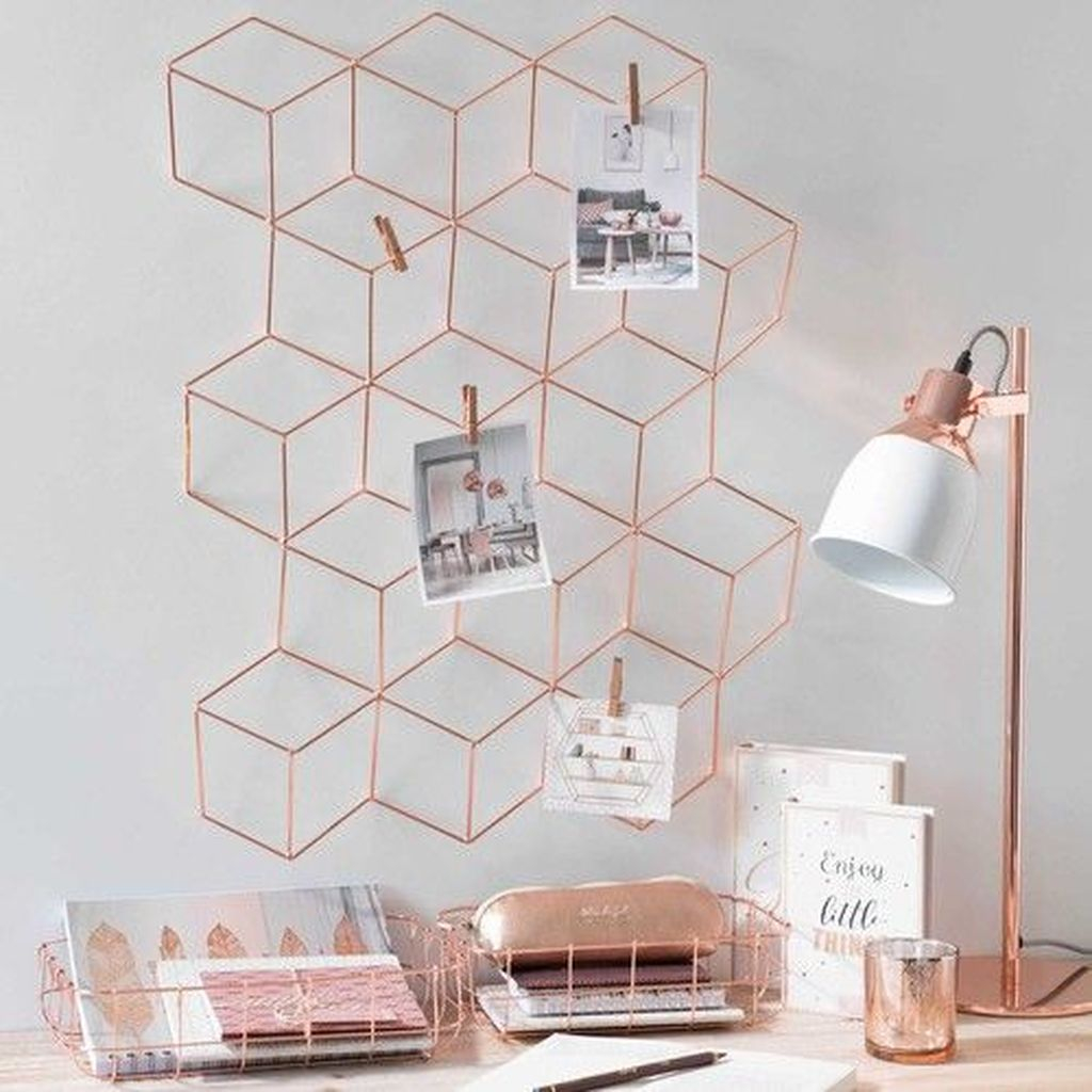 An awesome copper decoration with copper lamps and copper furniture to perfect your home decoration