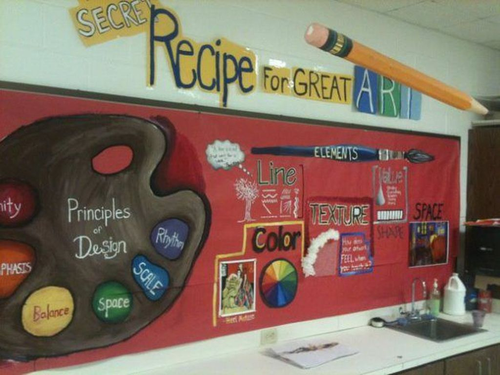 Beautiful board display with motivational words