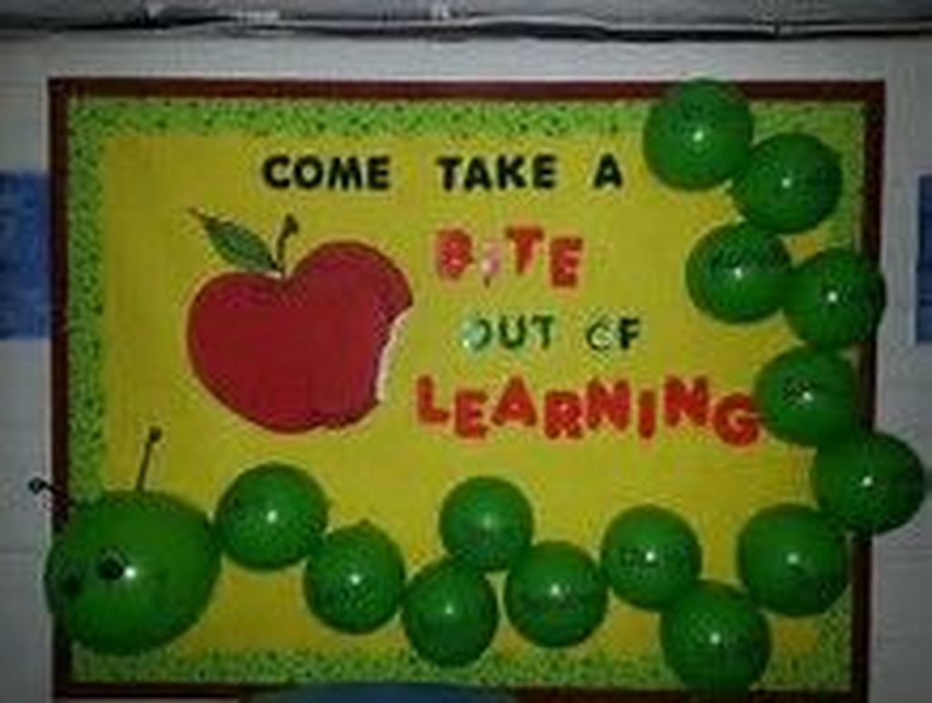 Beautiful classroom board display
