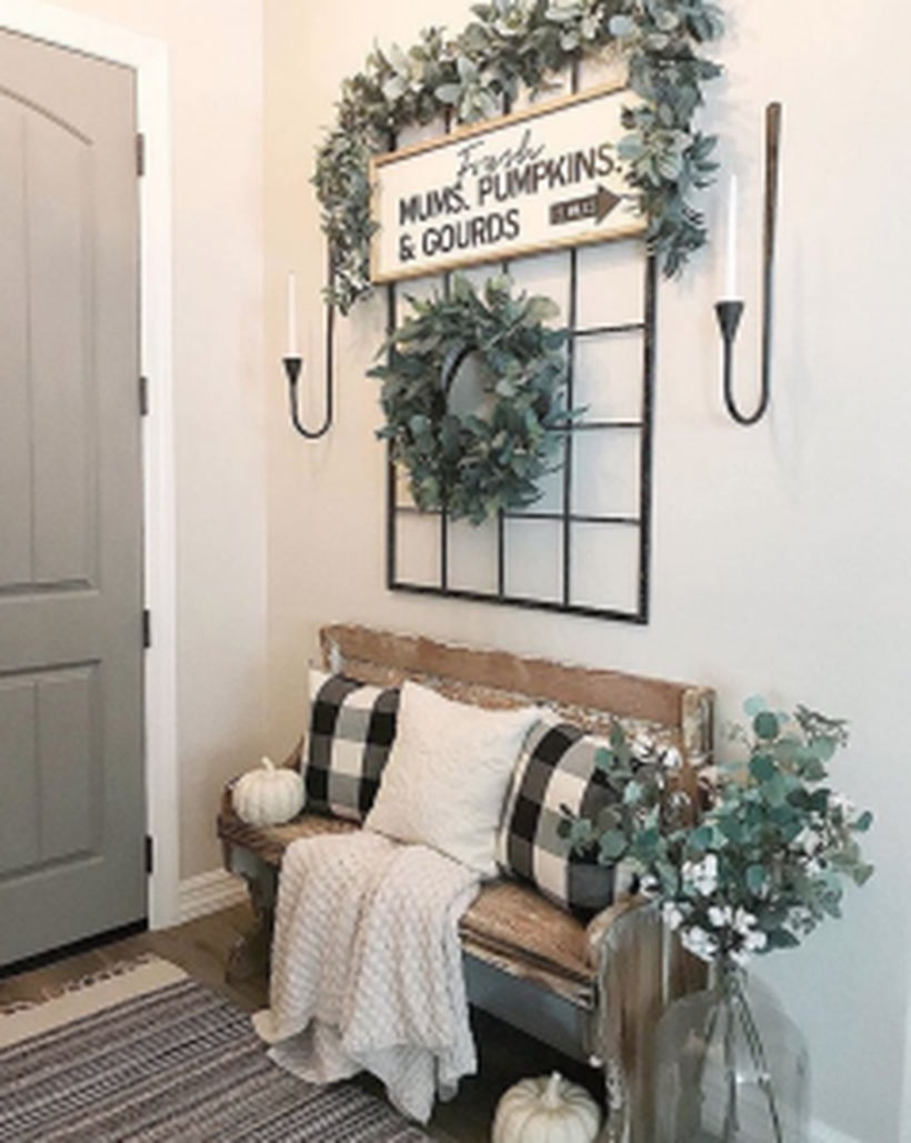 Create a cozy entryway