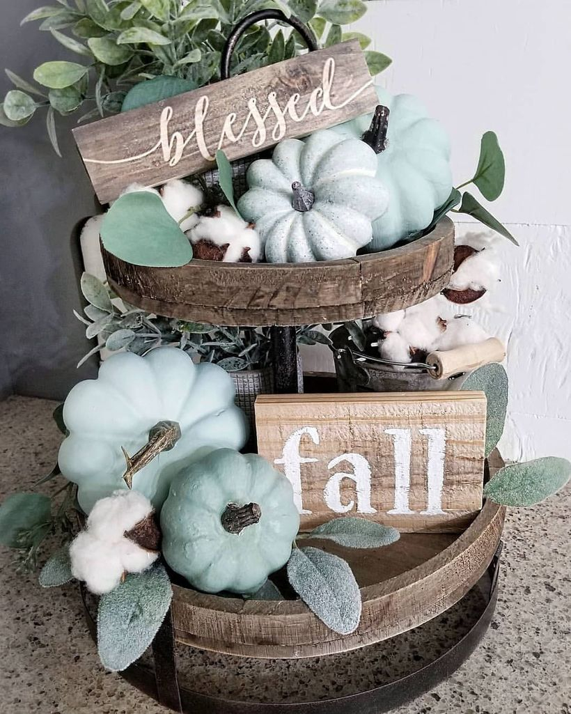 Diy pumpkins centerpiece