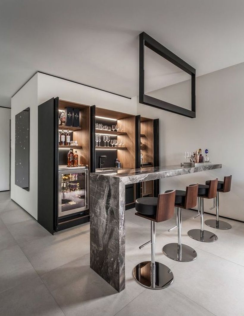 Glorious contemporary home bar