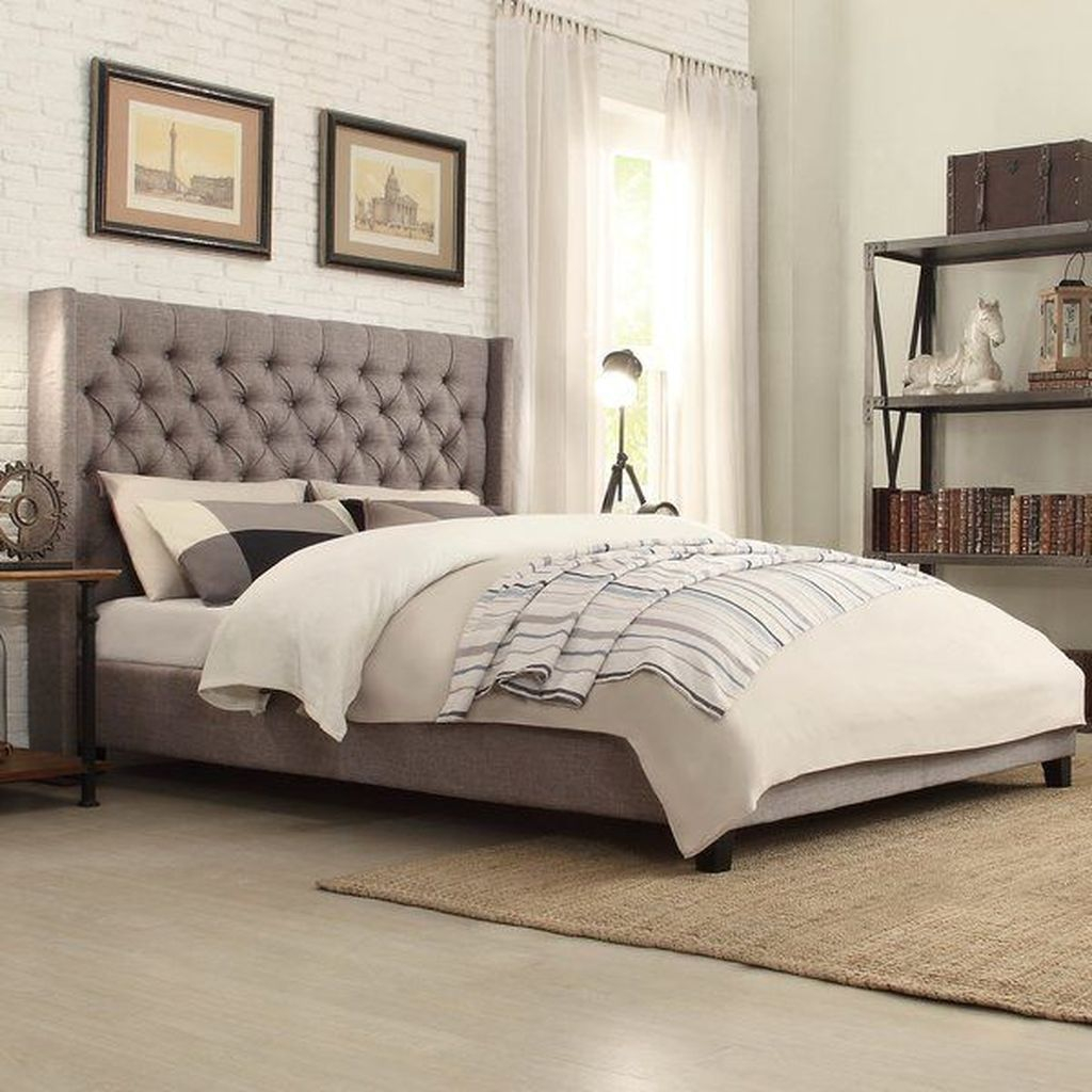 Grey headboard to perfect your bedroom
