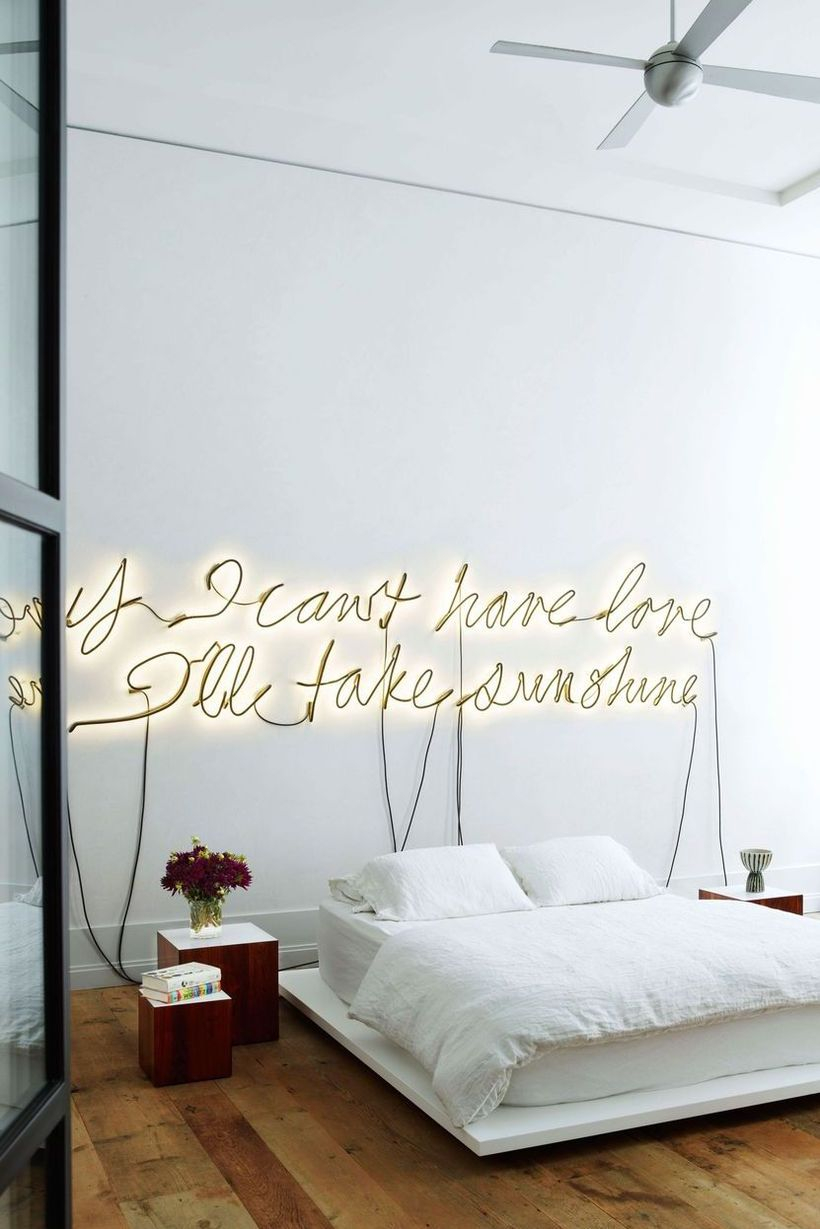 Impressive neon bedroom lights