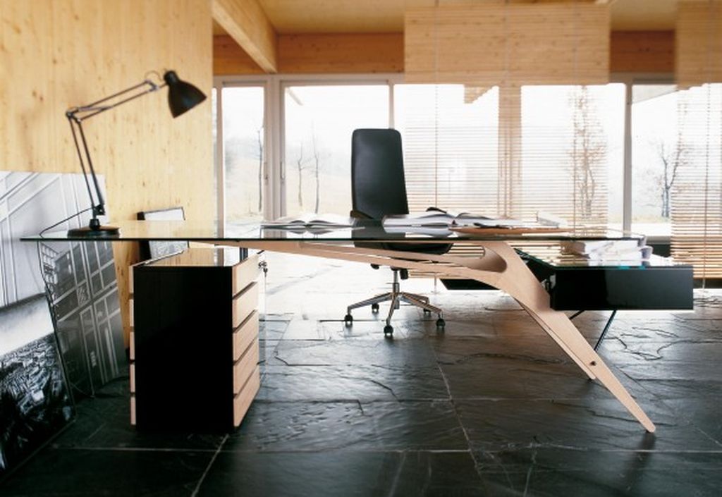 Perfect desk design with unique design to organize an elegant your office home