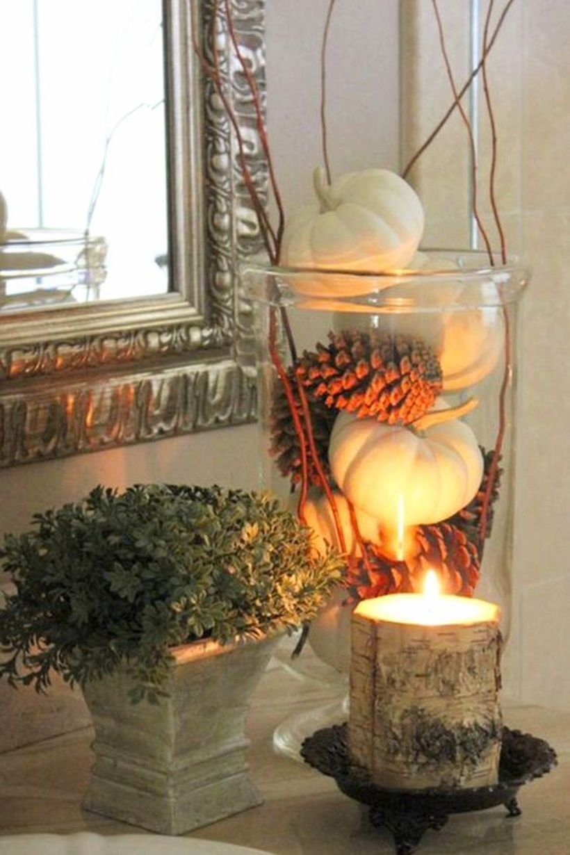 Primitive harvest bok lantern