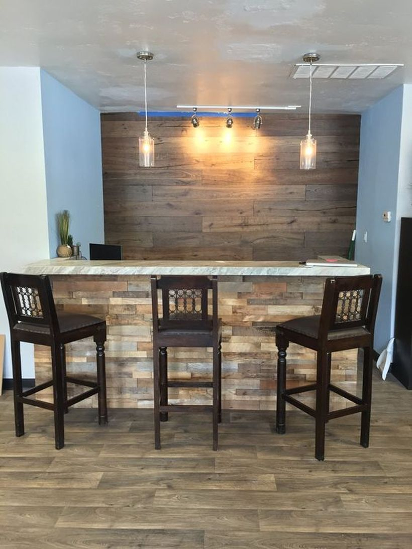 Wooden stacked wall panels