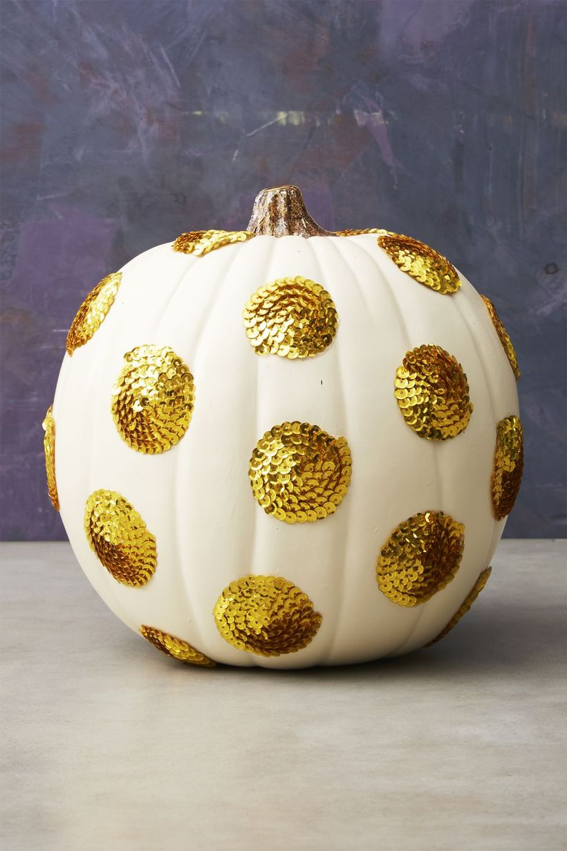 A creative diy fall ornaments with polka dot pumpkin to create beauty