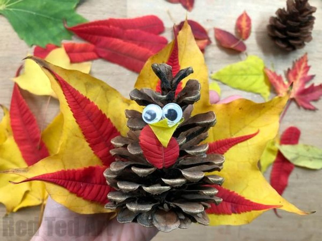 Best autumn leaves craft bird shape