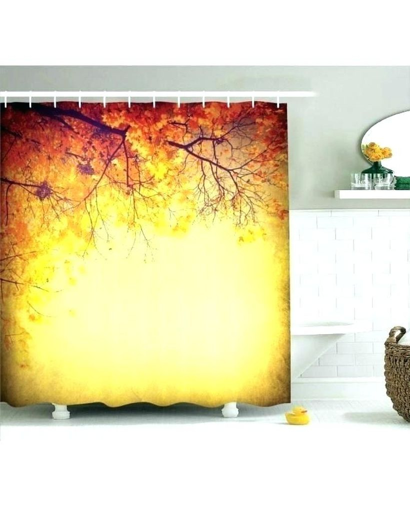 Fall colors shower curtain