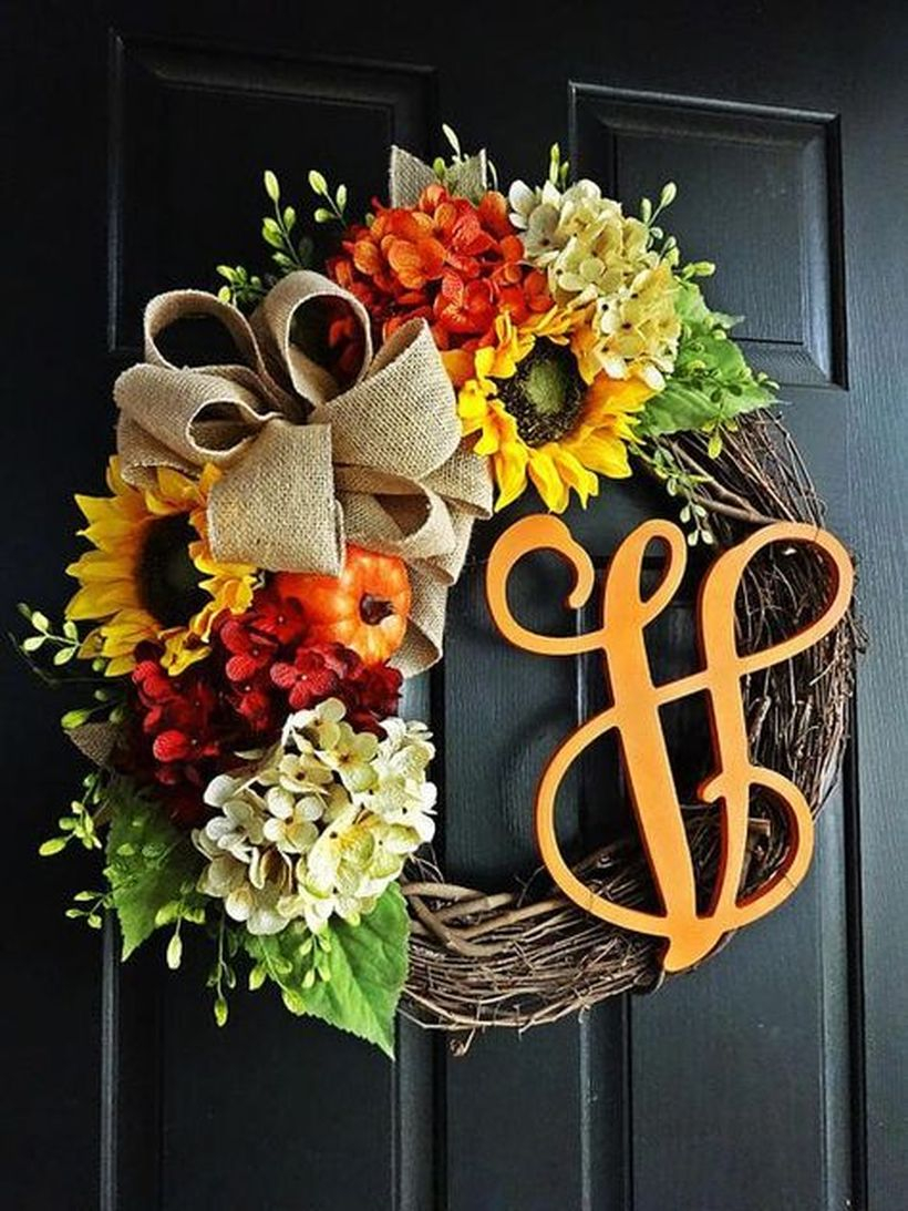 Pumpkin wreath