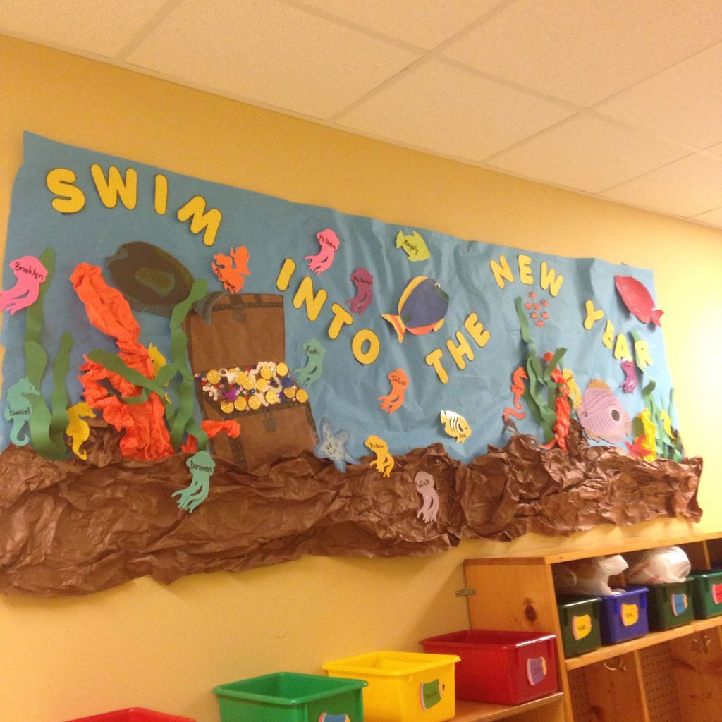 Scenery in the sea for classroom board display