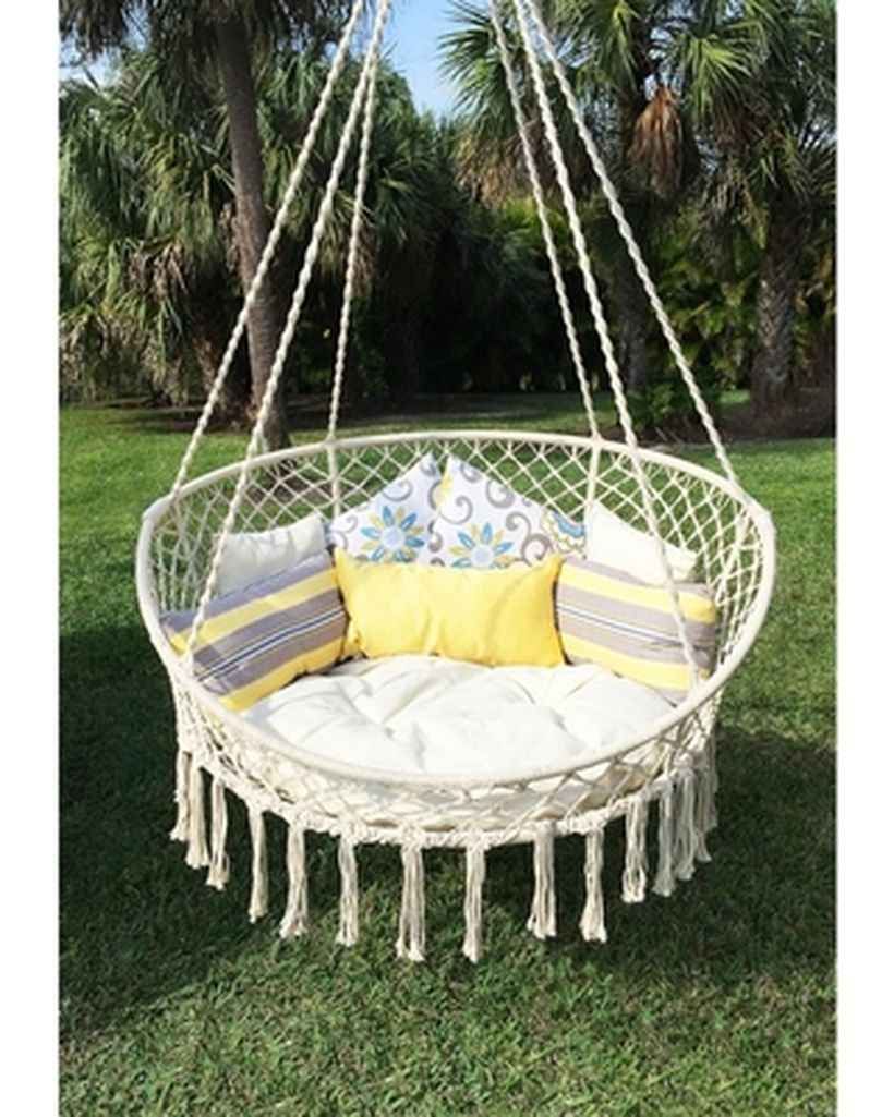 Bliss hanging macrame chair.