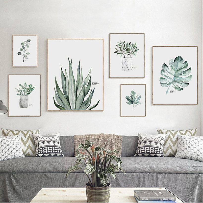 Cheap art work with canvas art for your living room you must try