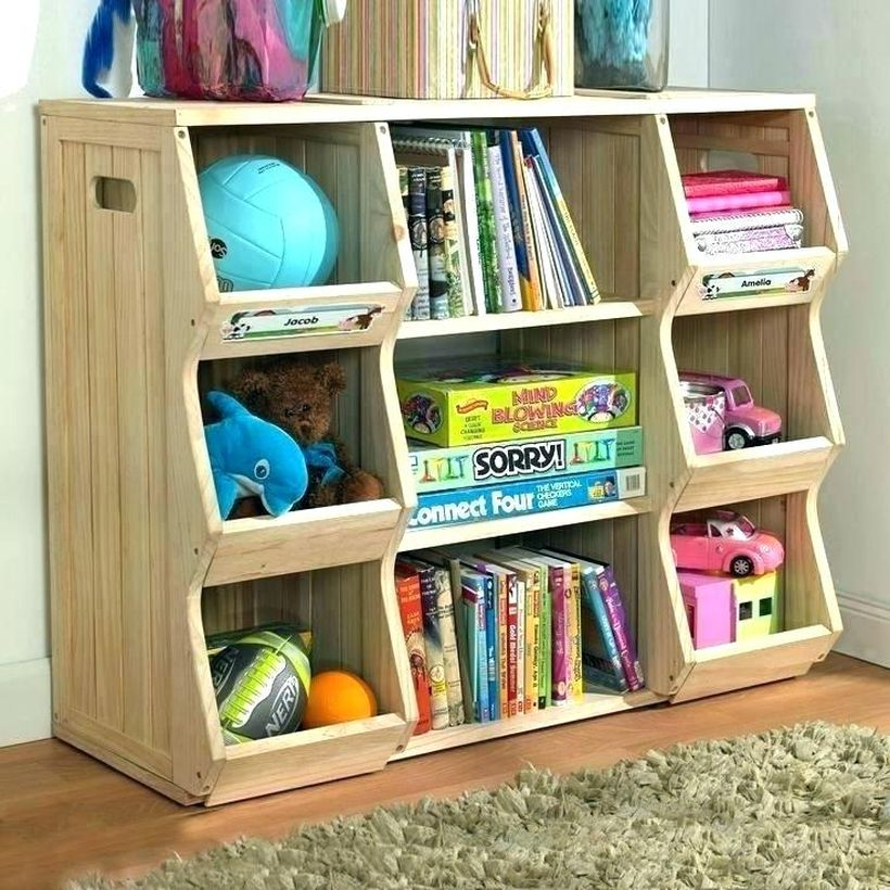 Clever storage for children toy with white color to look good in the children's room