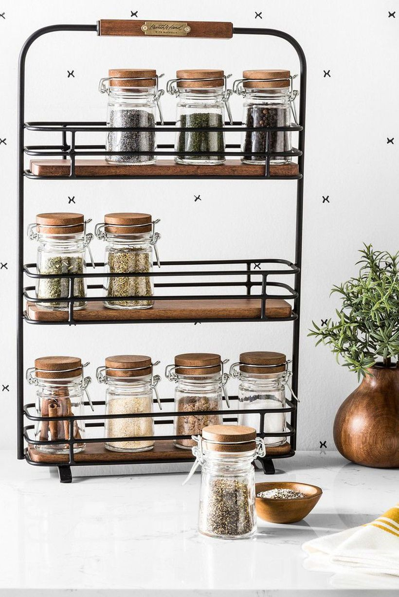 Diy spices organizer with cleaver iron rack you must try