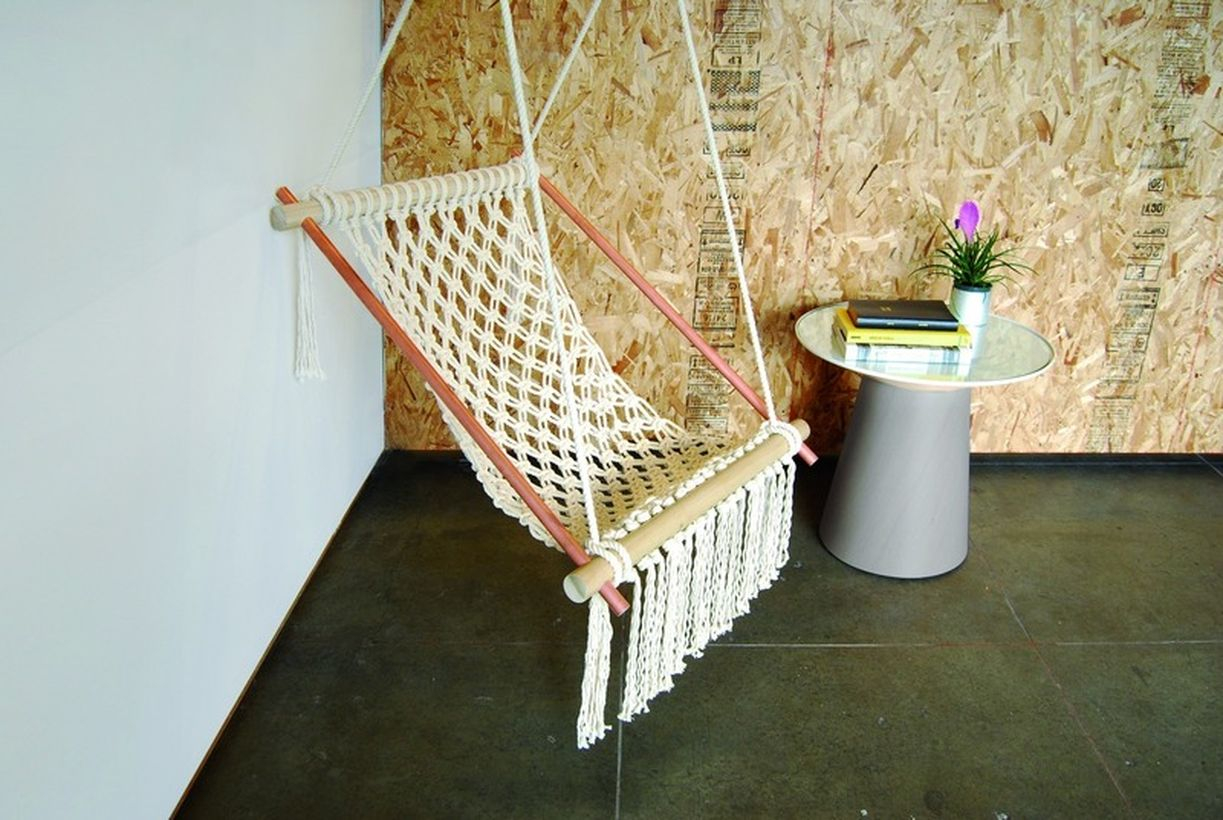 Hippy macrame chair.