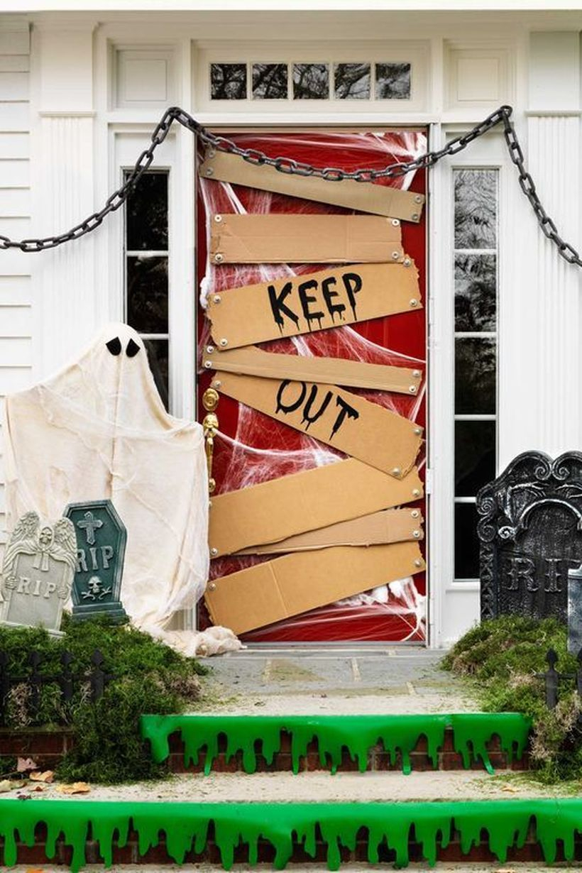 Keep out door decoration