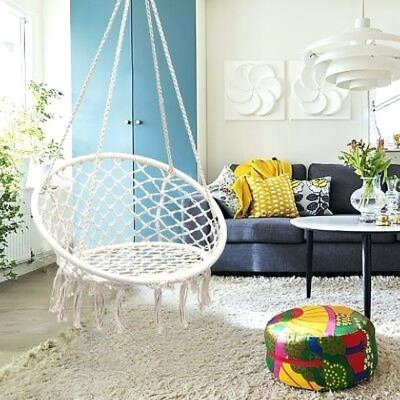 Macrame hammock chair patterns hanging.
