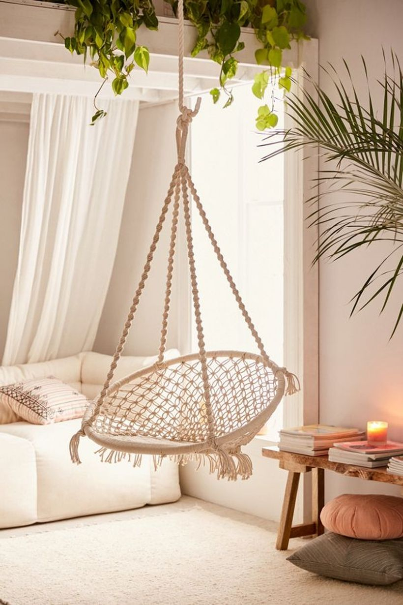 Meadow macrame hanging chair.