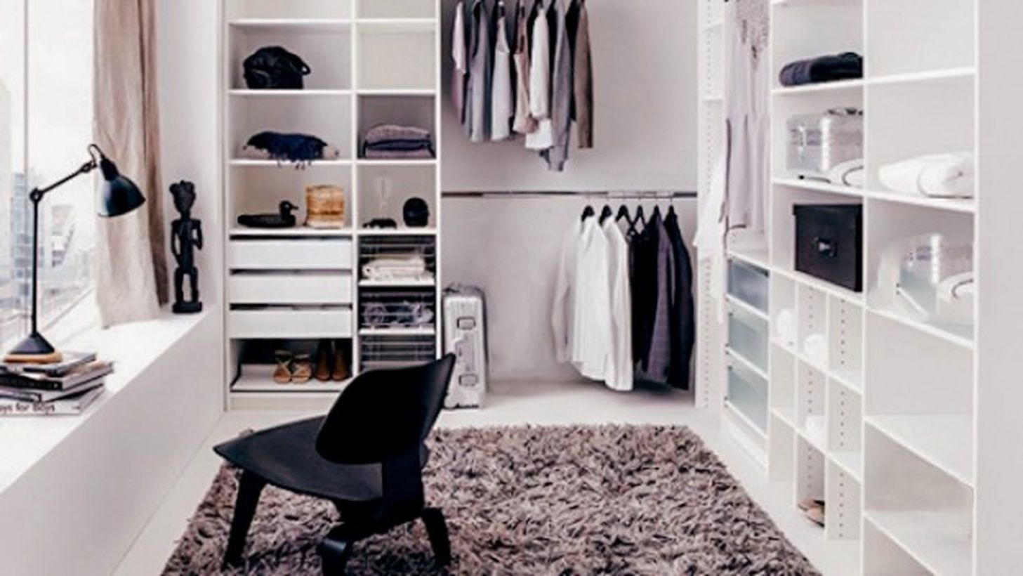 Nordic style wardrobe.