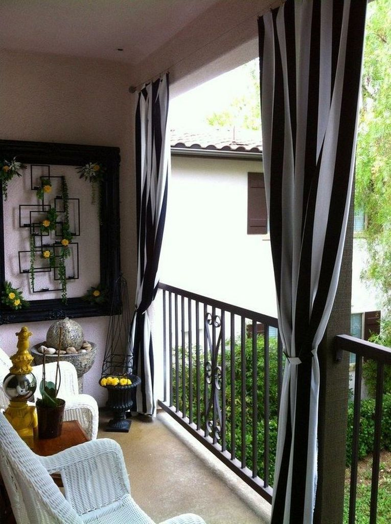 Perfect curtain for small balcony