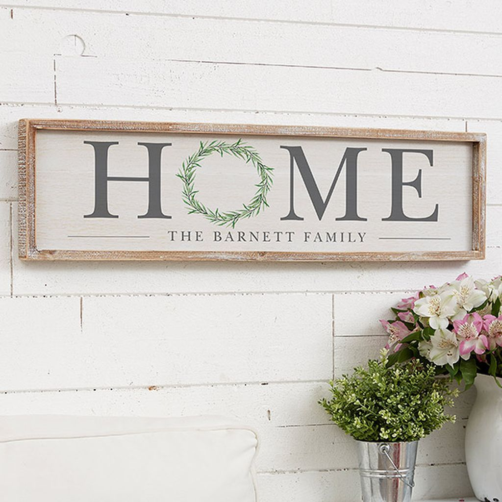 Rectangular sign decoration
