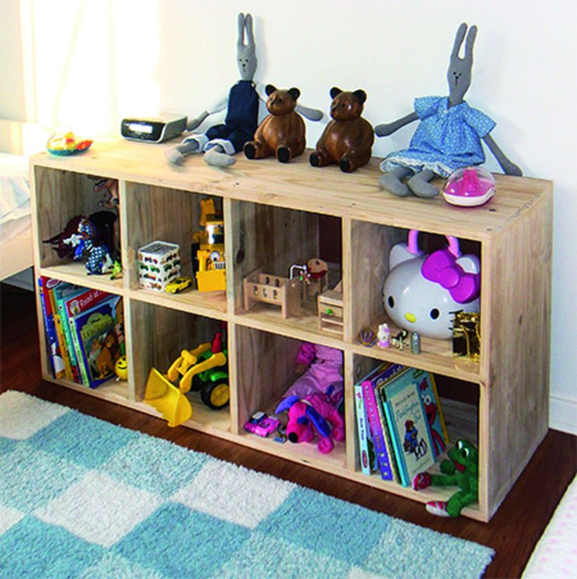 Simple square storage for children's bedroom for save children toy