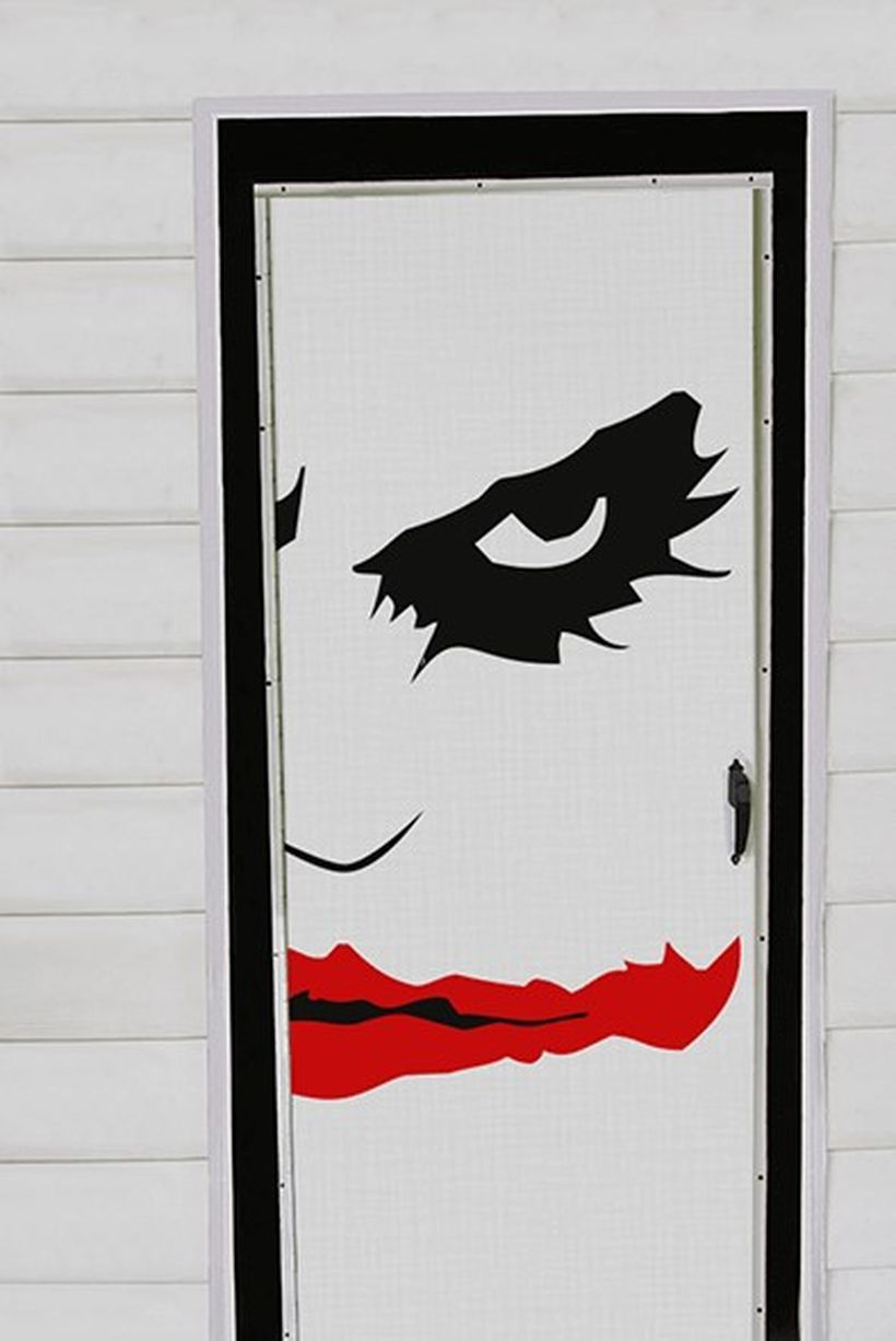 The dark knight halloween door.
