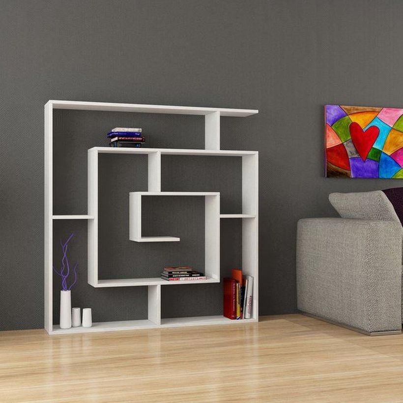 Unique square bookshelves ideas