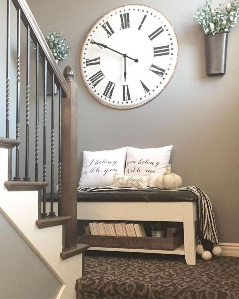 White clock for wall decoration