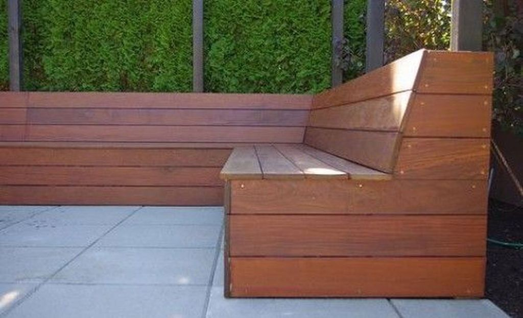 Wooden bench to complete your garden