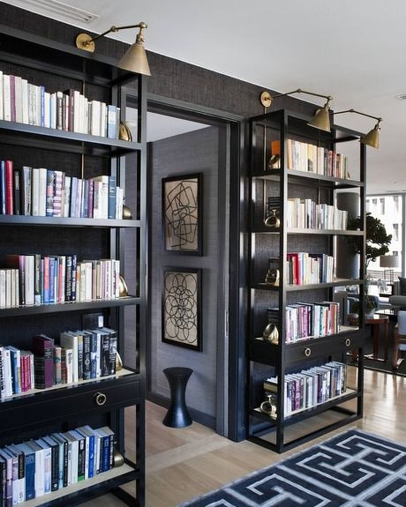 Amazing iron bookshelves ideas