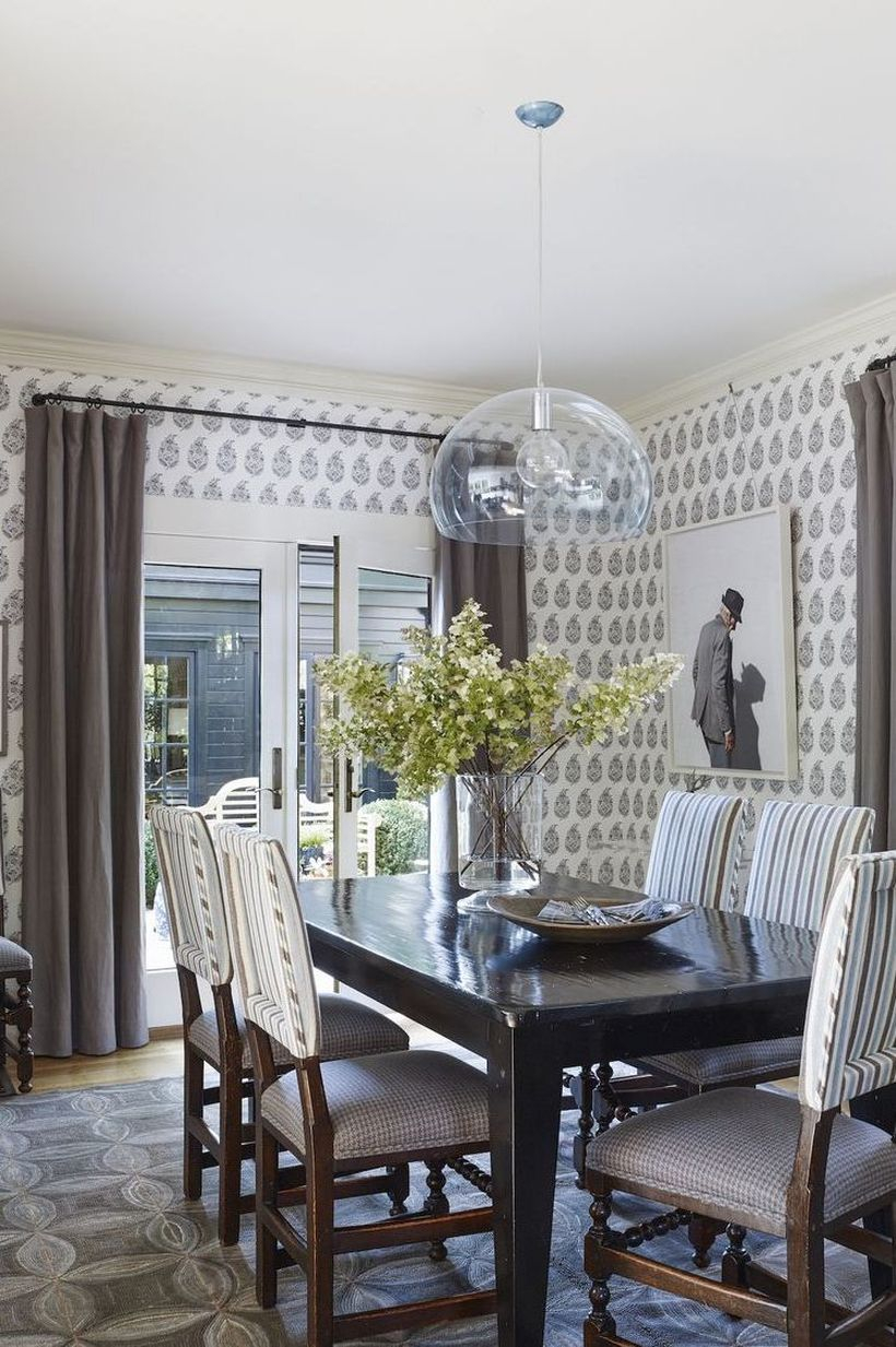 Best bold patterned wallpaper for your dining room you can apply