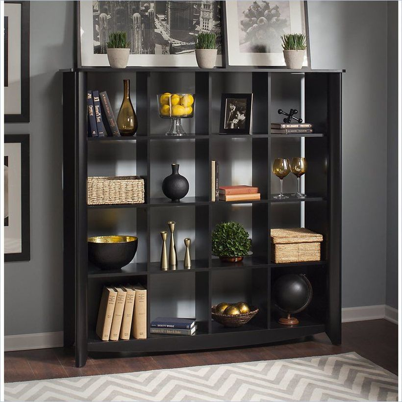 Black bookshelves ideas