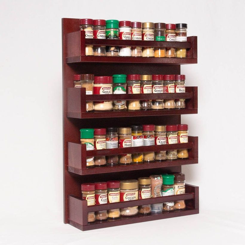 Brpwn wooden spice rack