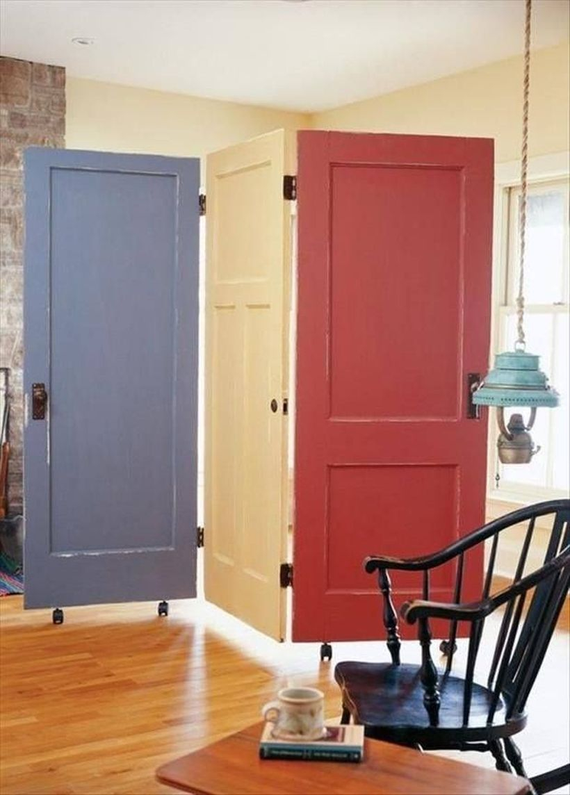 Colorful door room divider